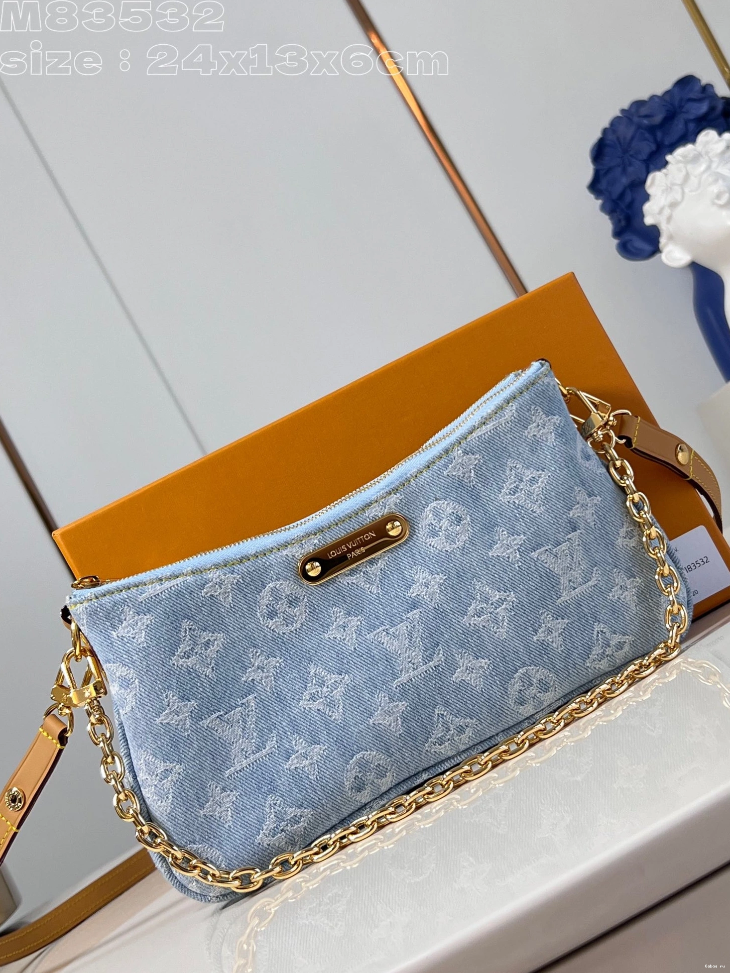 Liv LOUIS pochette -24.5*13.5*6.5CM VUITTON double 0809